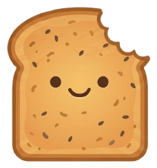 KuttiDB's smiling toast mascot
